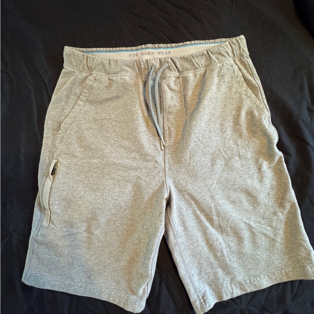 Mack Weldon Gray 9” Athletic Shorts with Elastic Waistband